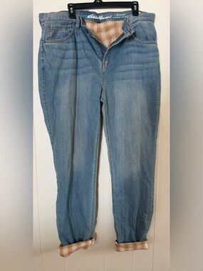 Eddie Bauer Light Wash Straight-Leg Jeans